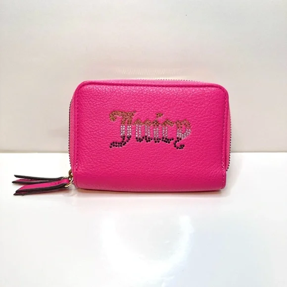 Juicy Couture “Breaking the Rules” Zip Around Wallet – Hot Pink - Picture 2 of 8